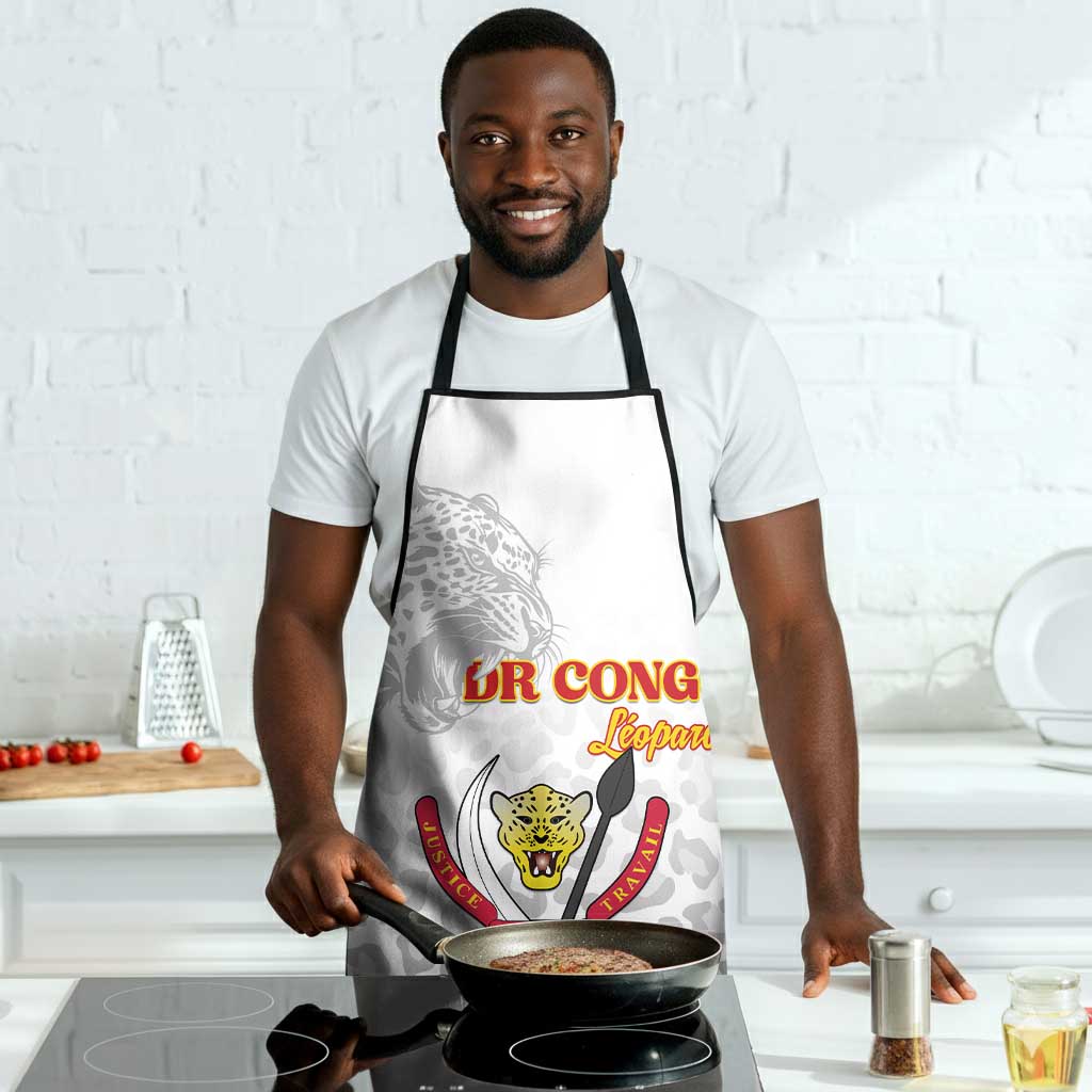 DR Congo Football Apron Go Champions Leopards - White