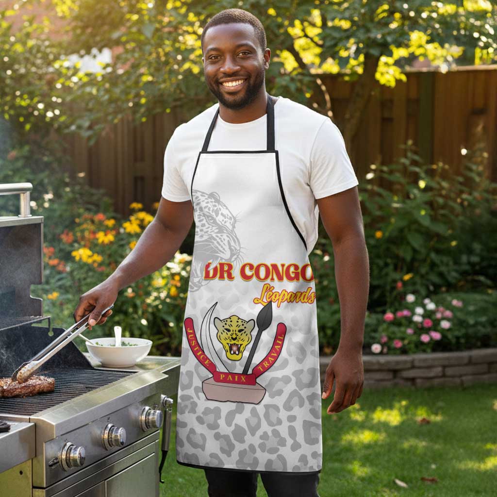 DR Congo Football Apron Go Champions Leopards - White