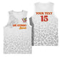 Afro DR Congo Football Custom Basketball Jersey Viva Les Leopards - White - African Pride
