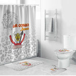 DR Congo Football Bathroom Set Go Champions Leopards - White