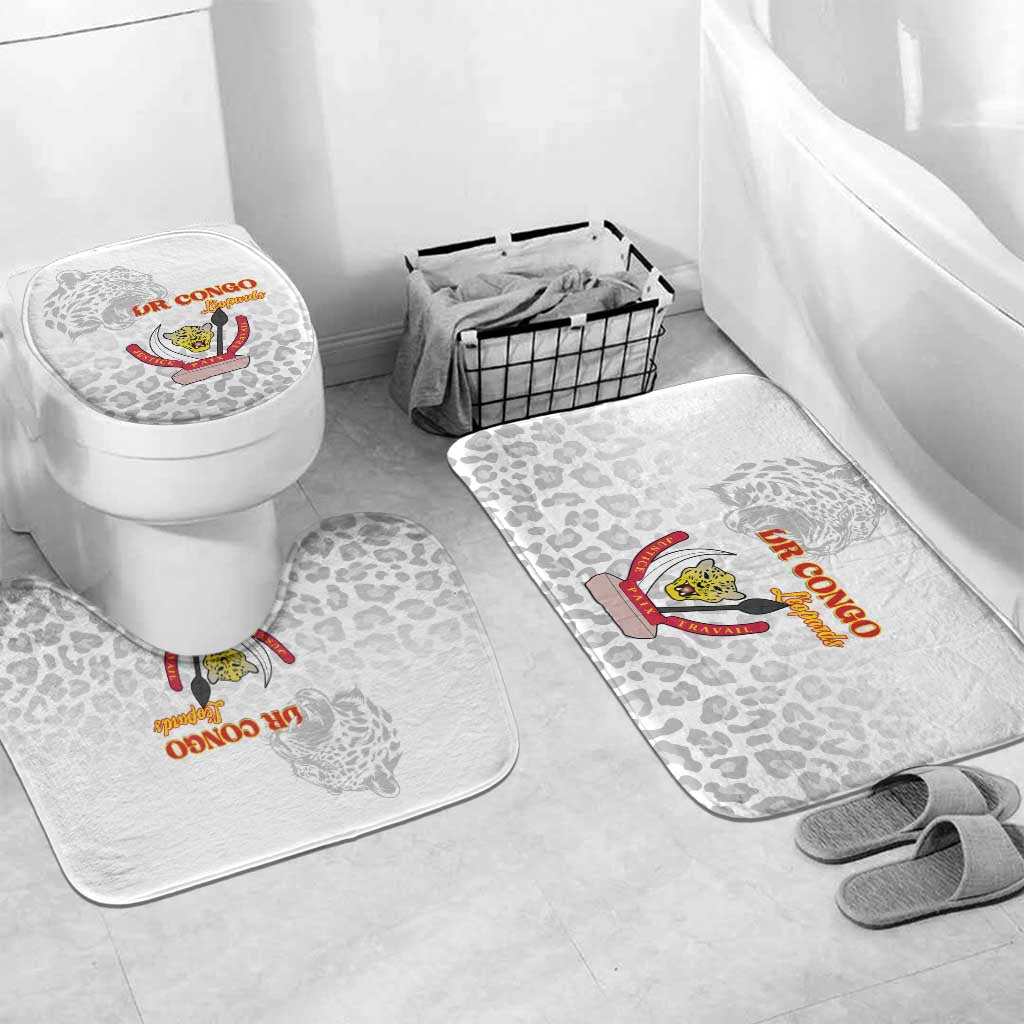 DR Congo Football Bathroom Set Go Champions Leopards - White
