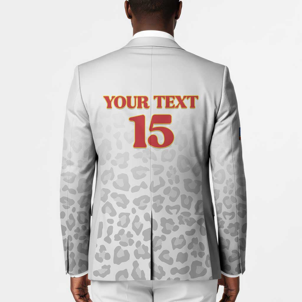 Custom DR Congo Football Blazer Go Champions Leopards - White