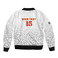 Afro DR Congo Football Custom Bomber Jacket Viva Les Leopards - White - African Pride