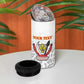 Afro DR Congo Football Custom 4 in 1 Can Cooler Tumbler Viva Les Leopards - White - African Pride