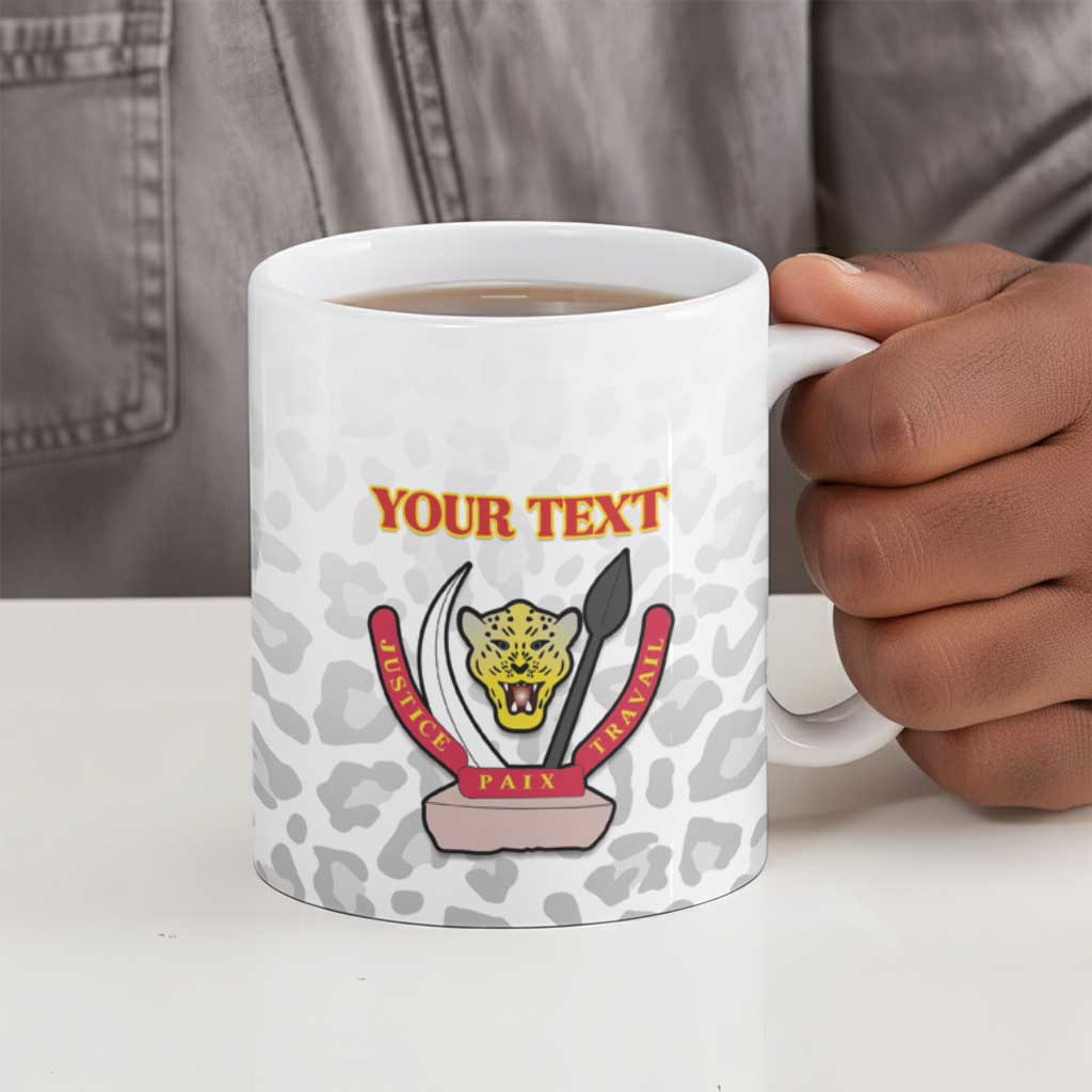 Custom DR Congo Football Ceramic Mug Go Champions Leopards - White