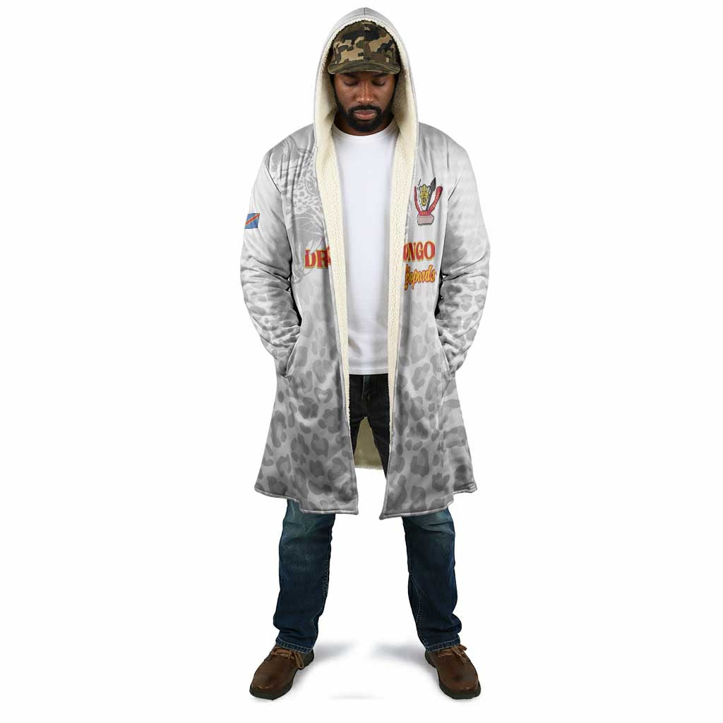 Custom DR Congo Football Cloak Go Champions Leopards - White