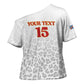 Custom DR Congo Football Cross Shoulder Shirt Go Champions Leopards - White