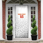 Custom DR Congo Football Door Cover Go Champions Leopards - White