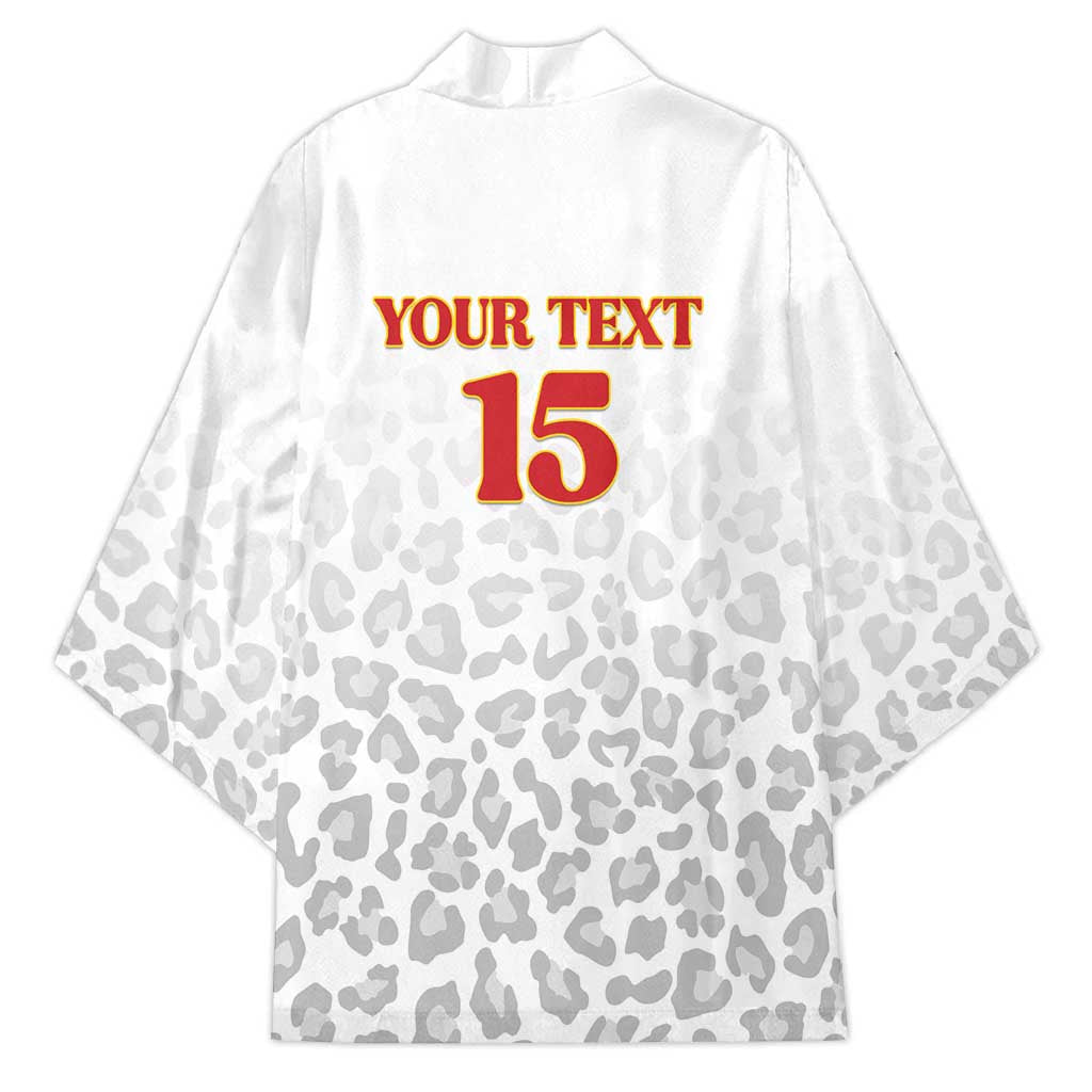 Custom DR Congo Football Kimono Go Champions Leopards - White
