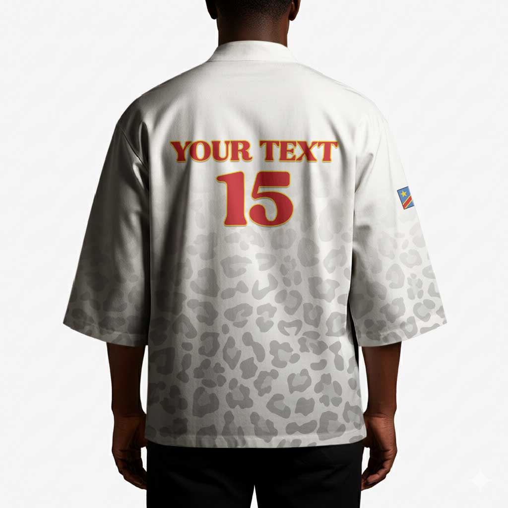 Custom DR Congo Football Kimono Go Champions Leopards - White