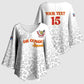 Custom DR Congo Football Kimono Sleeve Blouse Go Champions Leopards - White