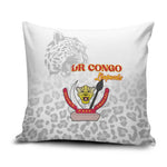 DR Congo Football Pillow Cover Go Champions Leopards - White