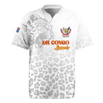 Afro DR Congo Football Custom Rugby Jersey Viva Les Leopards - White LT15