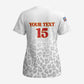 Afro DR Congo Football Custom Scrub Top Viva Les Leopards - White - African Pride