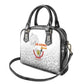 Afro DR Congo Football Shoulder Handbag Viva Les Leopards - White - African Pride