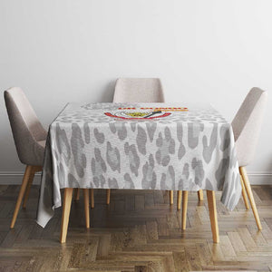 Afro DR Congo Football Tablecloth Viva Les Leopards - White - African Pride