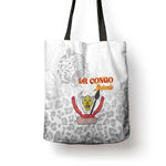 DR Congo Football Tote Bag Go Champions Leopards - White