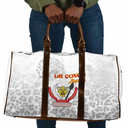 DR Congo Football Travel Bag Go Champions Leopards - White