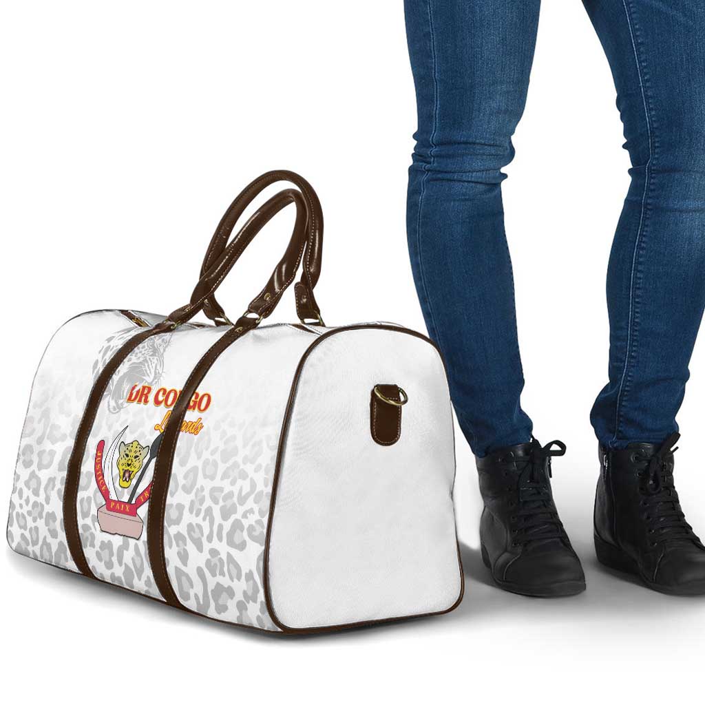 DR Congo Football Travel Bag Go Champions Leopards - White