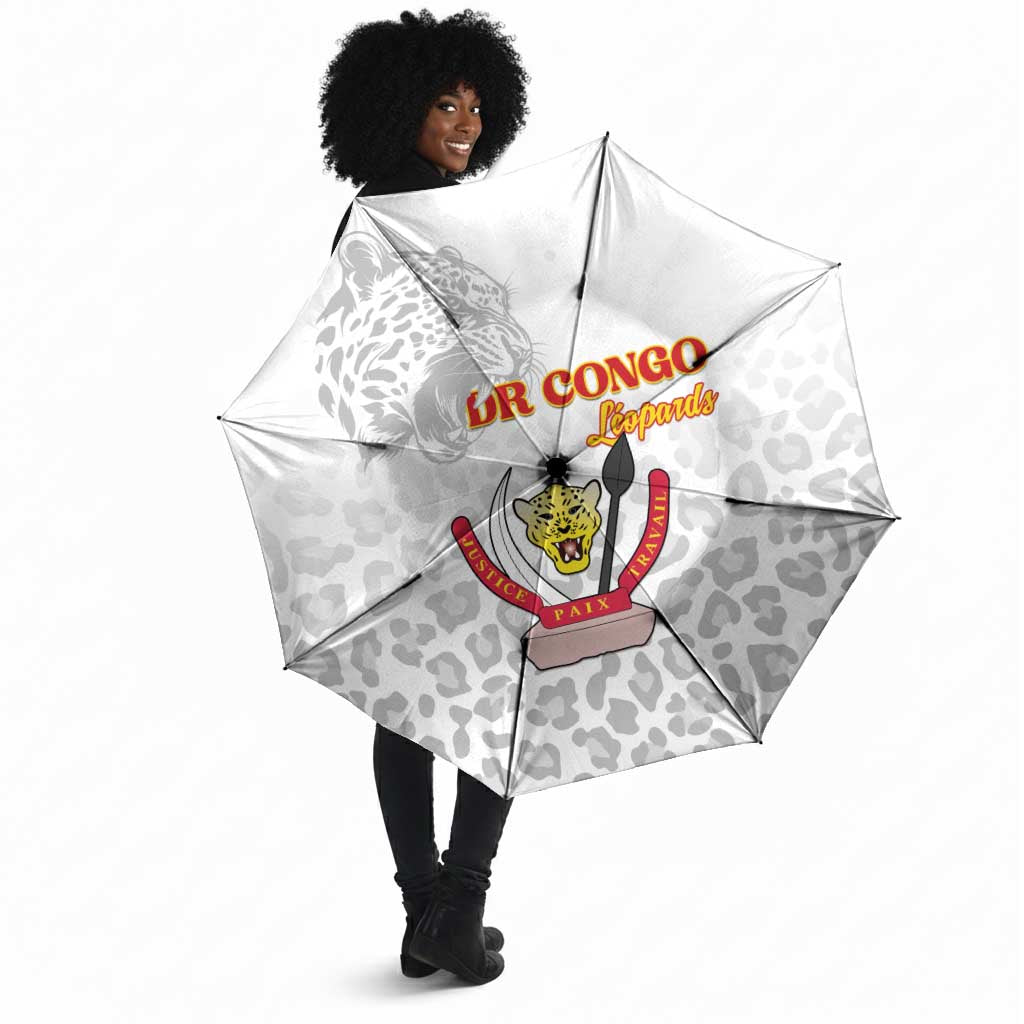 DR Congo Football Umbrella Go Champions Leopards - White