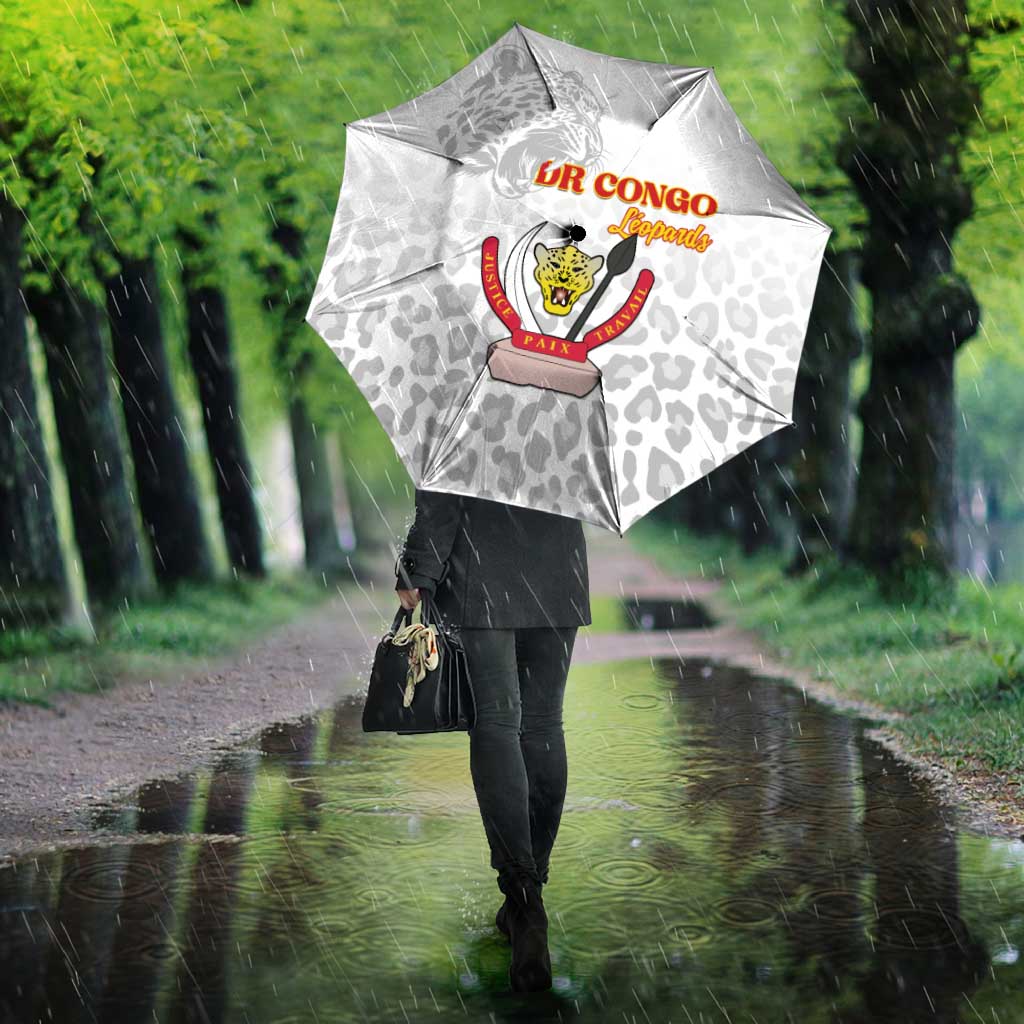 DR Congo Football Umbrella Go Champions Leopards - White