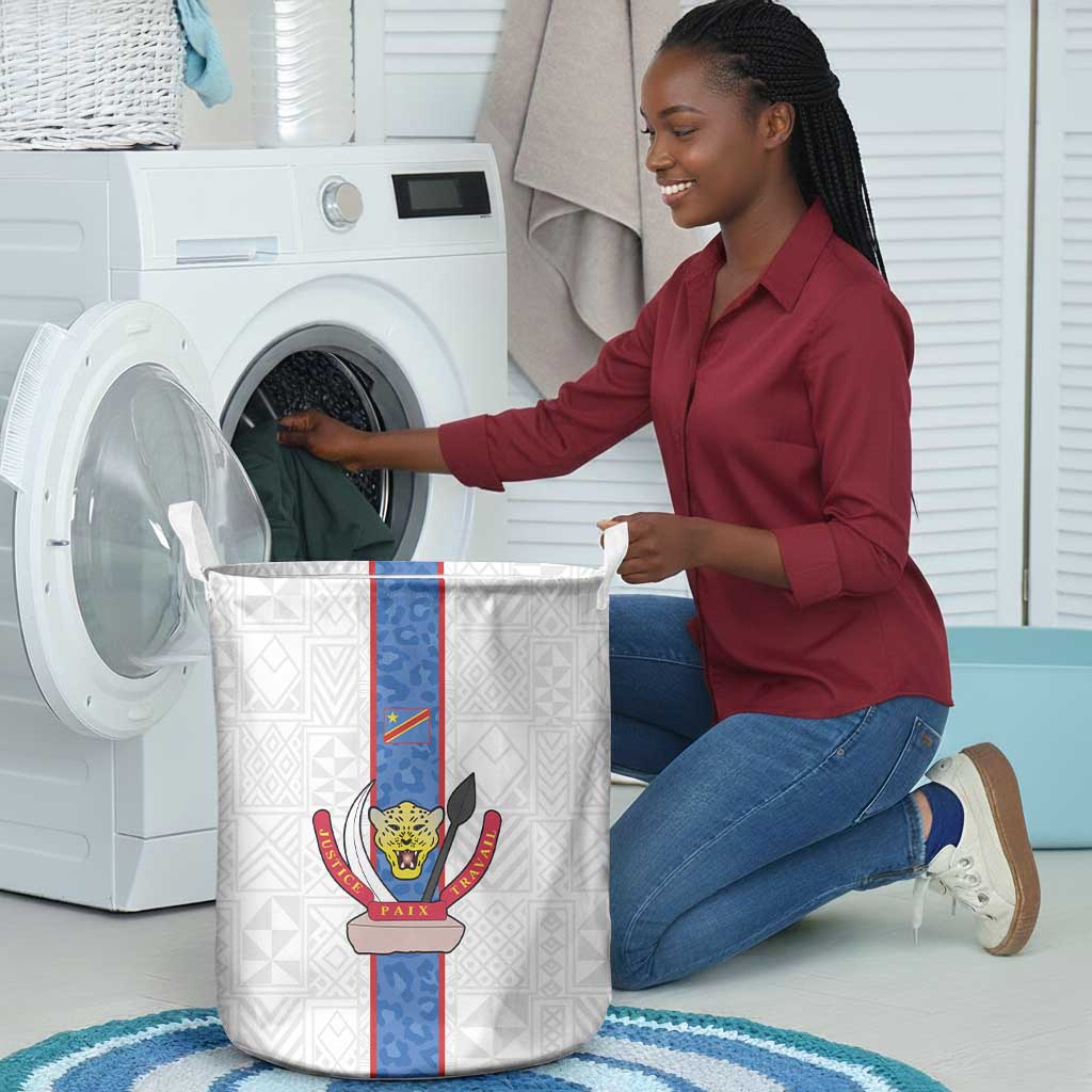 Afro DR Congo Football Laundry Basket Leopards Never Give Up - African Pride