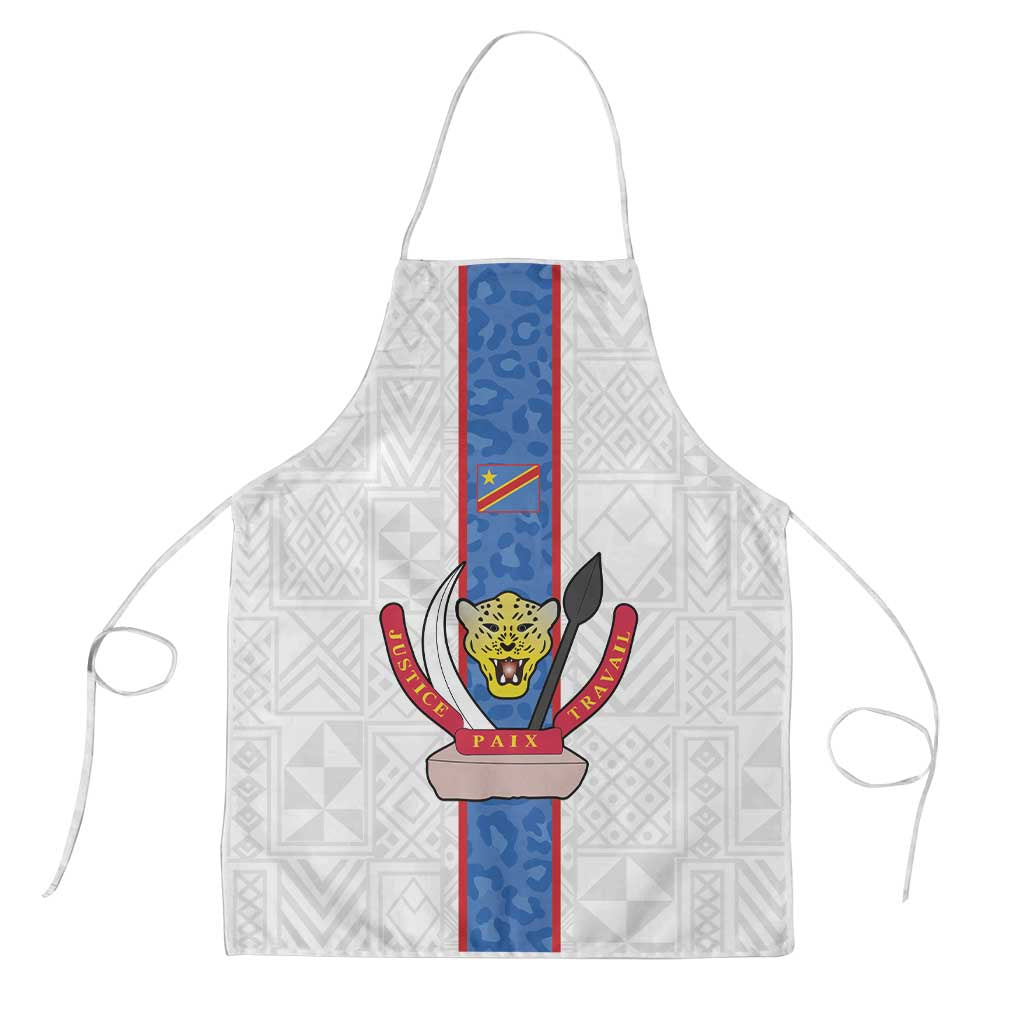 DR Congo Football Apron Leopards Mix Kuba Raffia Pattern