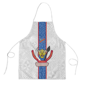 DR Congo Football Apron Leopards Mix Kuba Raffia Pattern