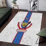 Afro DR Congo Football Area Rug Leopards Never Give Up - African Pride