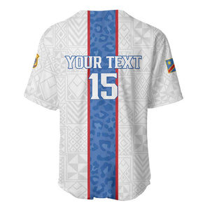 Afro DR Congo Football Custom Baseball Jersey Leopards Never Give Up LT15