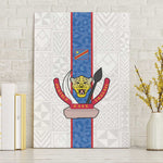 Afro DR Congo Football Canvas Wall Art Leopards Never Give Up - African Pride