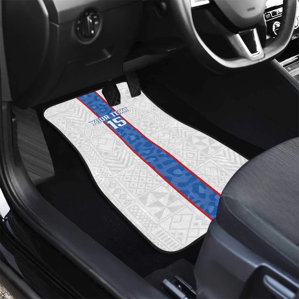 Afro DR Congo Football Custom Car Mats Leopards Never Give Up - African Pride
