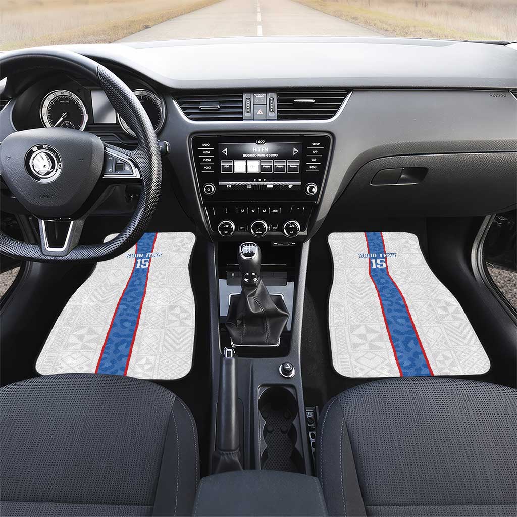 Afro DR Congo Football Custom Car Mats Leopards Never Give Up - African Pride