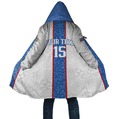 Custom DR Congo Football Cloak Leopards Mix Kuba Raffia Pattern