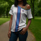 Custom DR Congo Football Cross Shoulder Shirt Leopards Mix Kuba Raffia Pattern