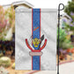 Afro DR Congo Football Garden Flag Leopards Never Give Up - African Pride