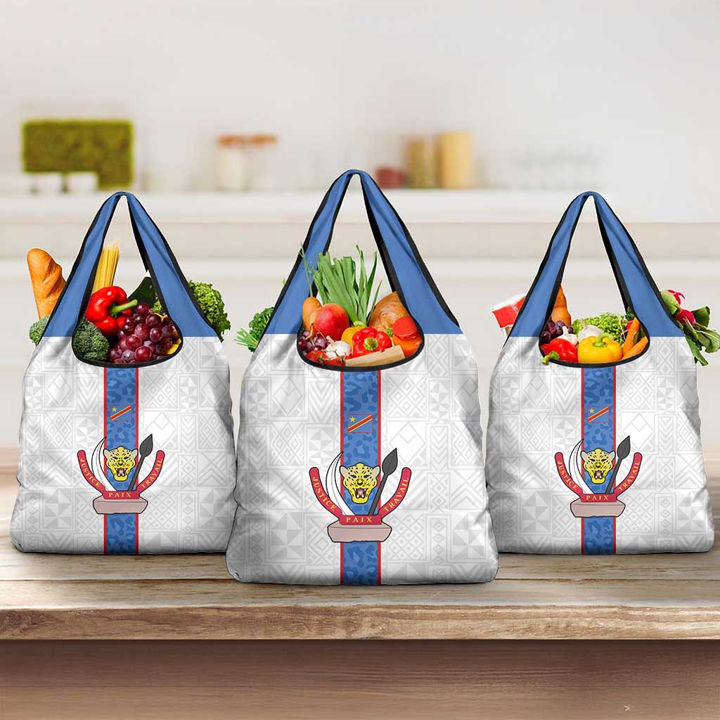 Afro DR Congo Football Grocery Bag Leopards Never Give Up - African Pride