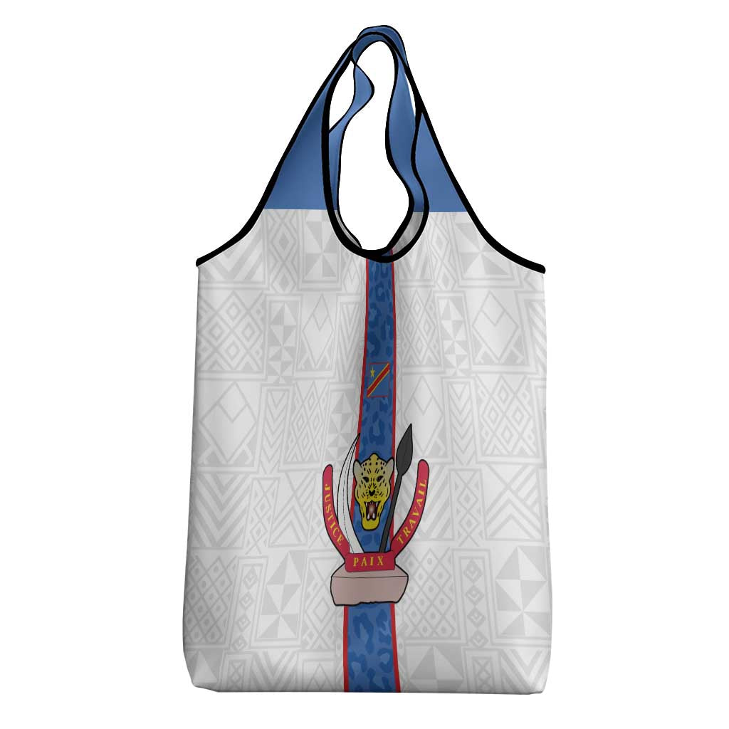 Afro DR Congo Football Grocery Bag Leopards Never Give Up - African Pride