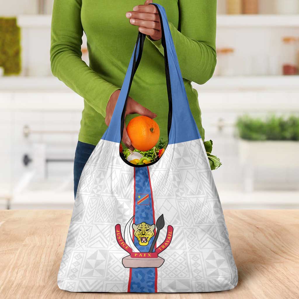 Afro DR Congo Football Grocery Bag Leopards Never Give Up - African Pride
