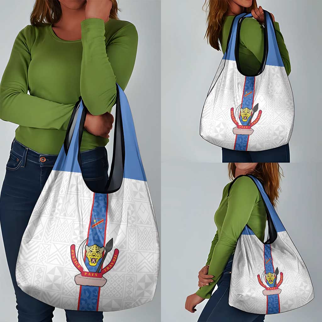 Afro DR Congo Football Grocery Bag Leopards Never Give Up - African Pride