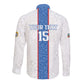 Afro DR Congo Football Custom Long Sleeve Button Shirt Leopards Never Give Up - African Pride