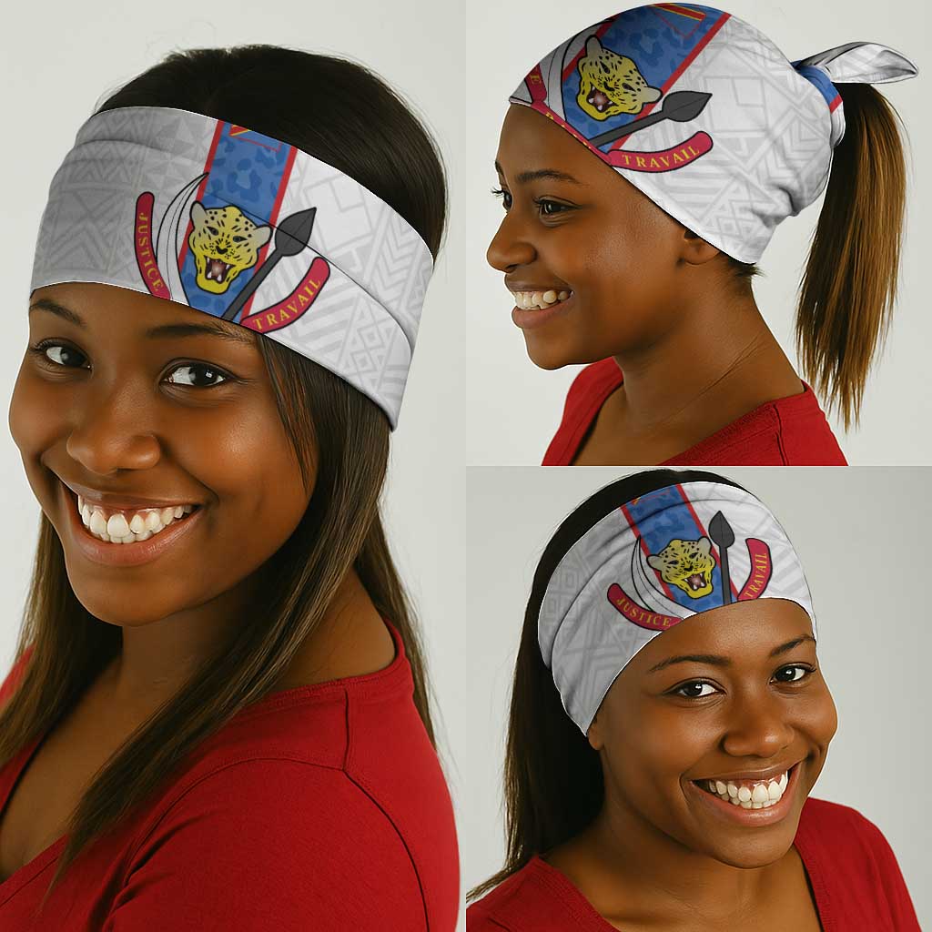 Afro DR Congo Football Neck Gaiter Leopards Never Give Up - African Pride
