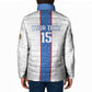 Custom DR Congo Football Padded Jacket Leopards Mix Kuba Raffia Pattern