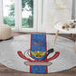 Afro DR Congo Football Round Carpet Leopards Never Give Up - African Pride