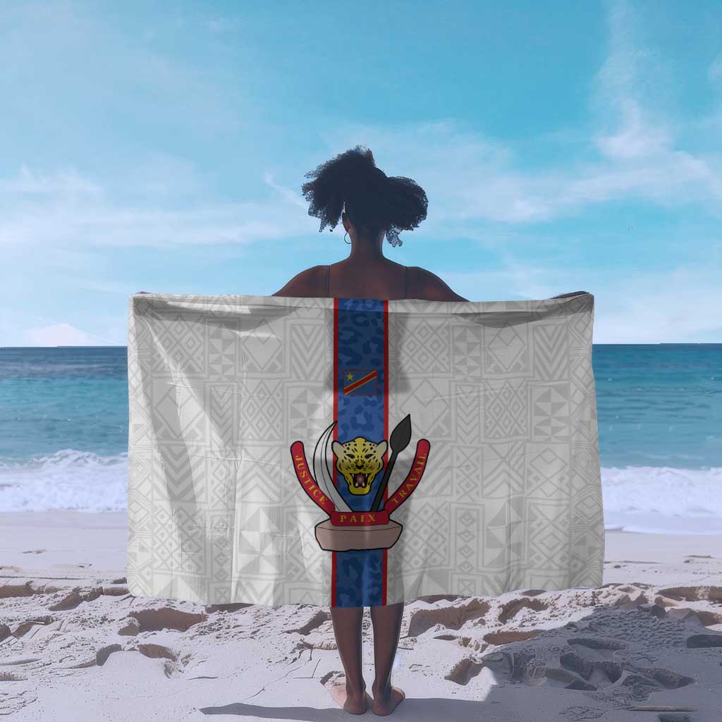 Afro DR Congo Football Sarong Leopards Never Give Up - African Pride