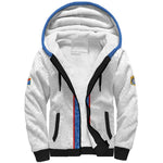Afro DR Congo Football Custom Sherpa Hoodie Leopards Never Give Up - African Pride
