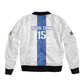 Afro DR Congo Football Custom Sleeve Zip Bomber Jacket Leopards Never Give Up - African Pride