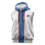 Afro DR Congo Football Custom Sleeveless Hoodie Leopards Never Give Up - African Pride