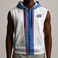 Afro DR Congo Football Custom Sleeveless Zip Hoodie Leopards Never Give Up - African Pride