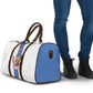 DR Congo Football Travel Bag Leopards Mix Kuba Raffia Pattern